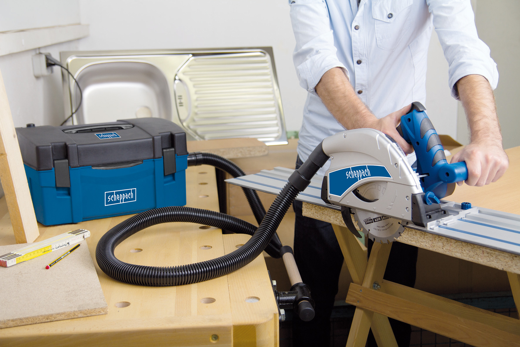 Scheppach Absauganlage HD2P 3in1 mit Aufblasfunktion