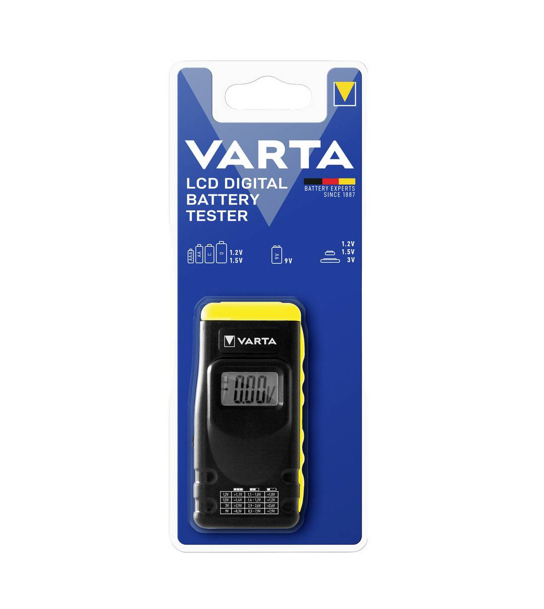 VARTA Batterie Tester LCD Digital
