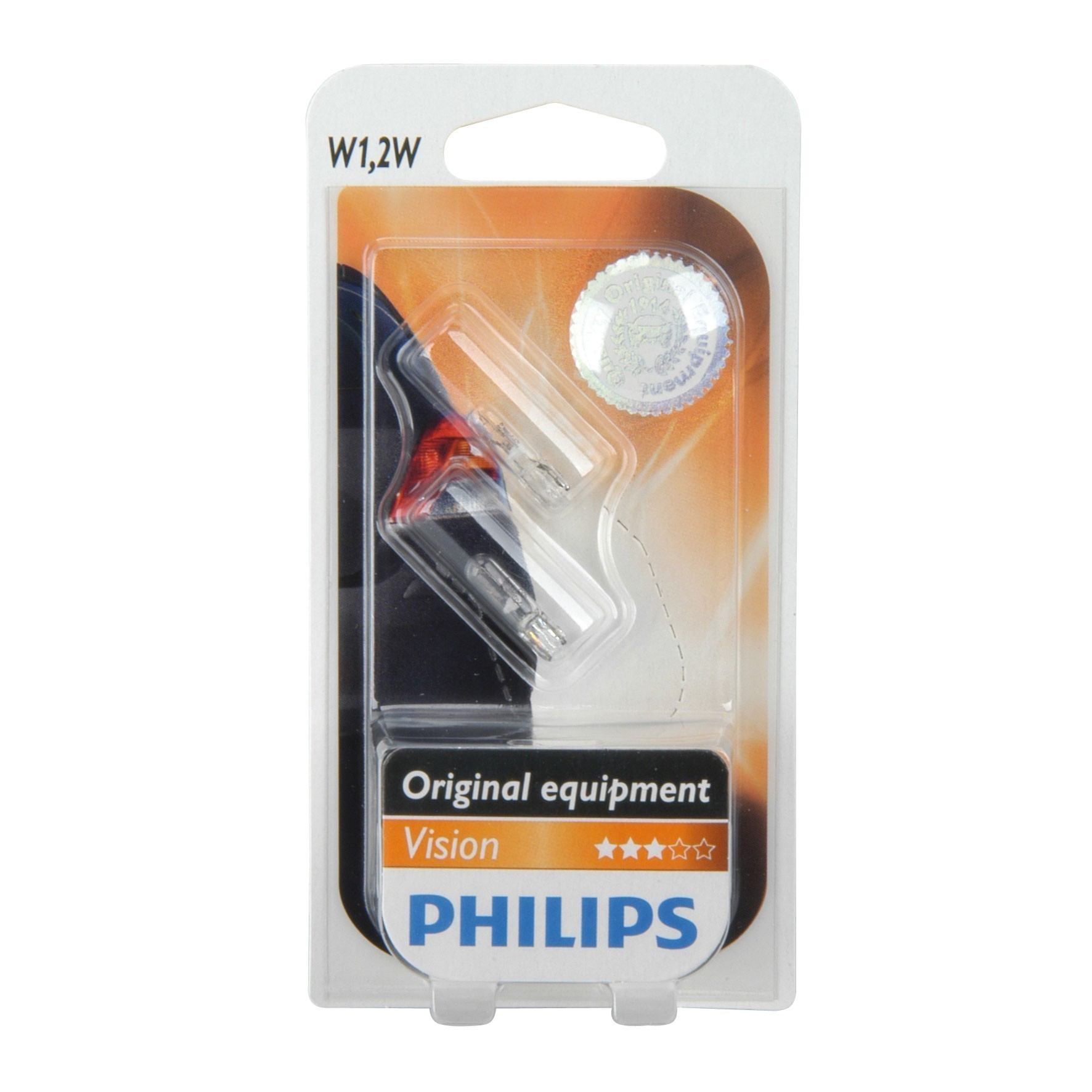 Philips Glassockellampe T5 12 Volt /  1,2 Watt 2 Stück - Autobeleucht.