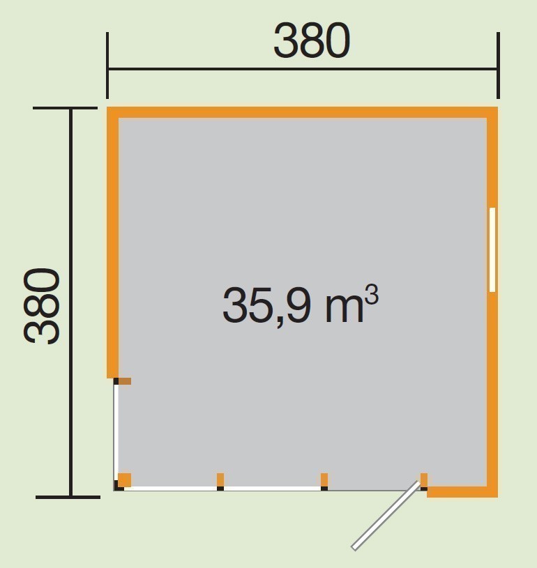 weka Designhaus Cubilis Gr.2, natur, 45 mm
