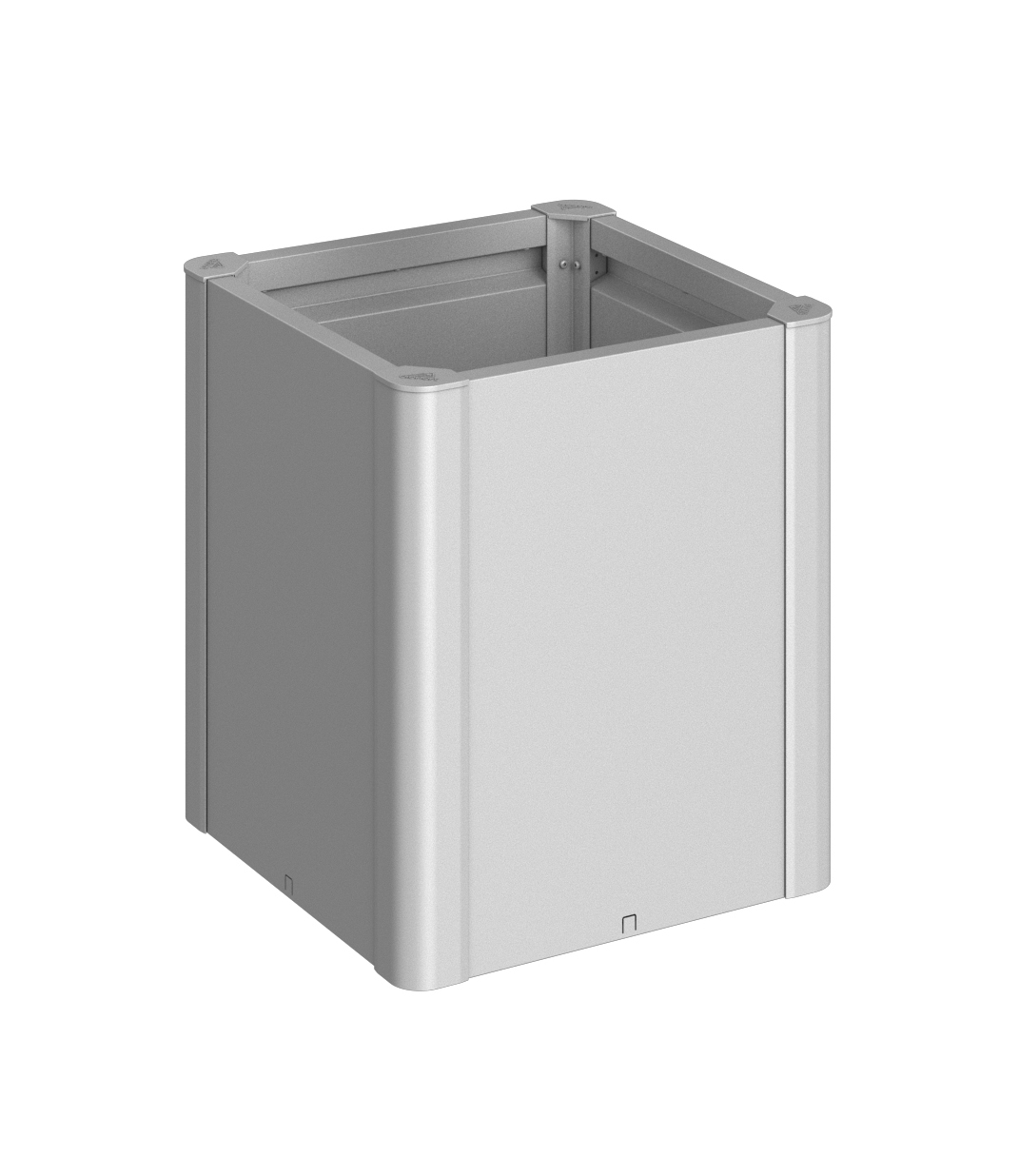 Biohort Pflanzbeet Belvedere 50 MIDI silber 53x53x61cm