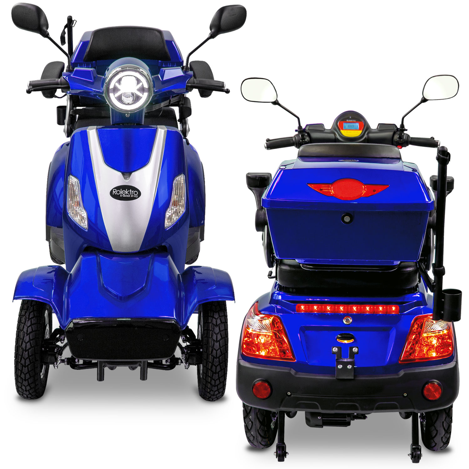 Rolektro E-Quad 25 V.3 Lithium, Blau Elektromobil 4-Räder