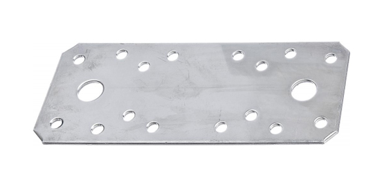 Flachverbinder Alberts Edelstahl 133x55mm