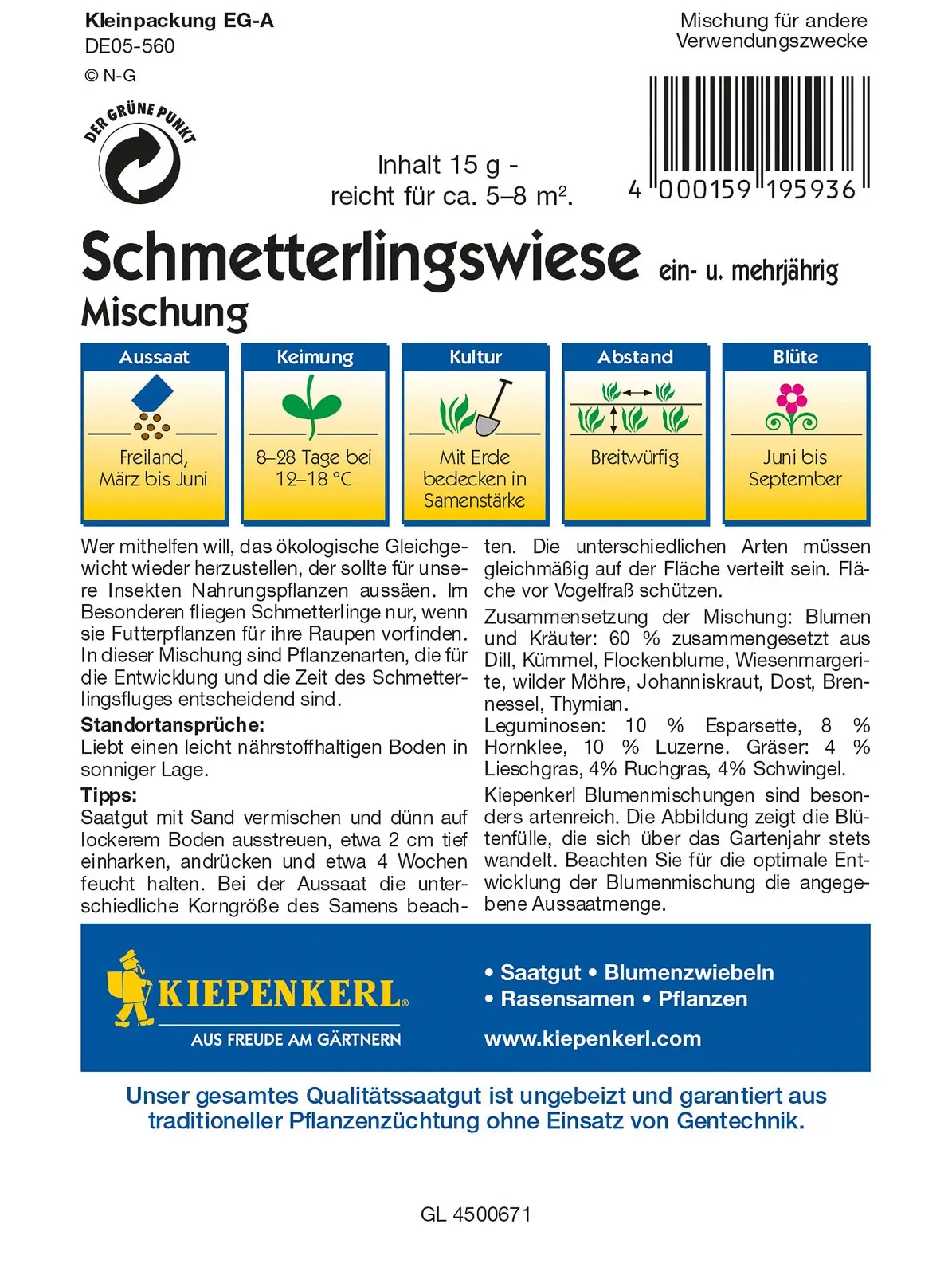Kiepenkerl® Blumensamen-Mischung Schmetterlingswiese