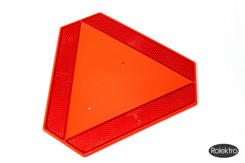 Rolektro Warntafel, Heckmakierungstafel, Dreieck, Rot, 1 Stück