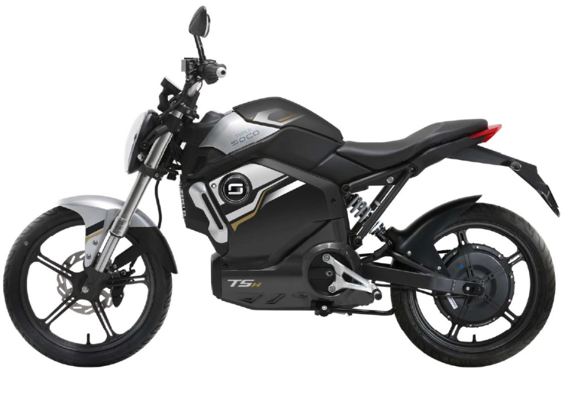 Super Soco TSX ECO E Motorrad 45 KM H  E Moped schwarz