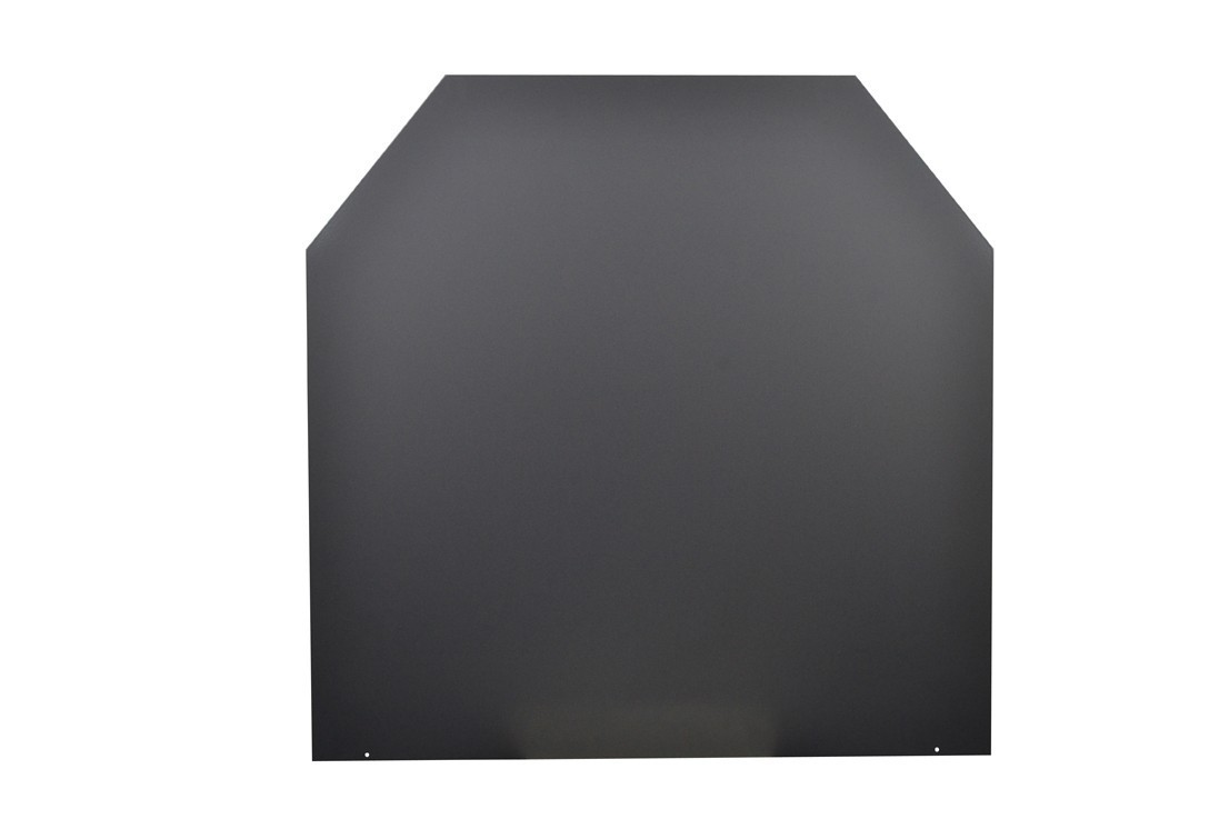 Funkenschutzplatte Stahl grau / schwarz 100x120cm 6-Eck