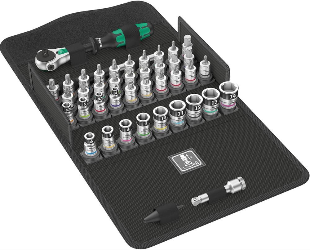 Steckschl.-Grt. 1/4" 42tlg. ZYKLOP speed Wera