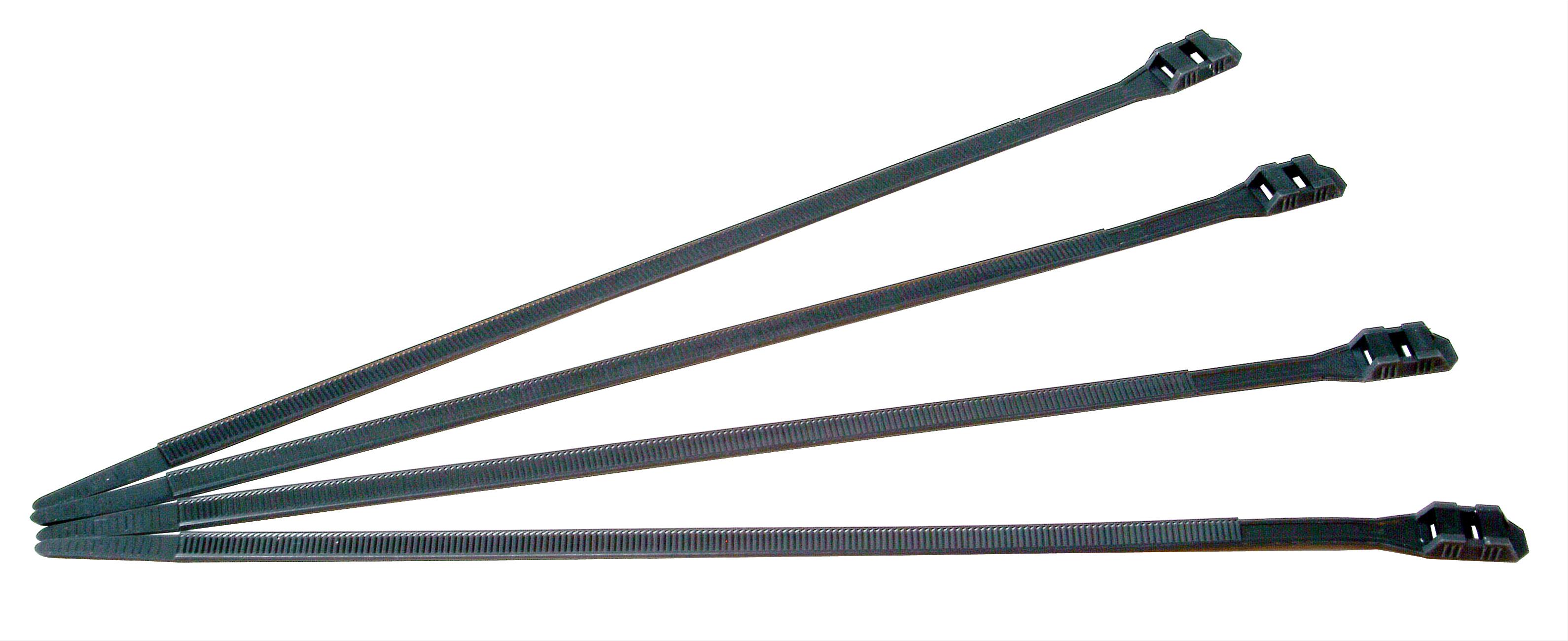 Kopp Kabelbinder schwarz extra stark 360 x 9mm 15 Stück
