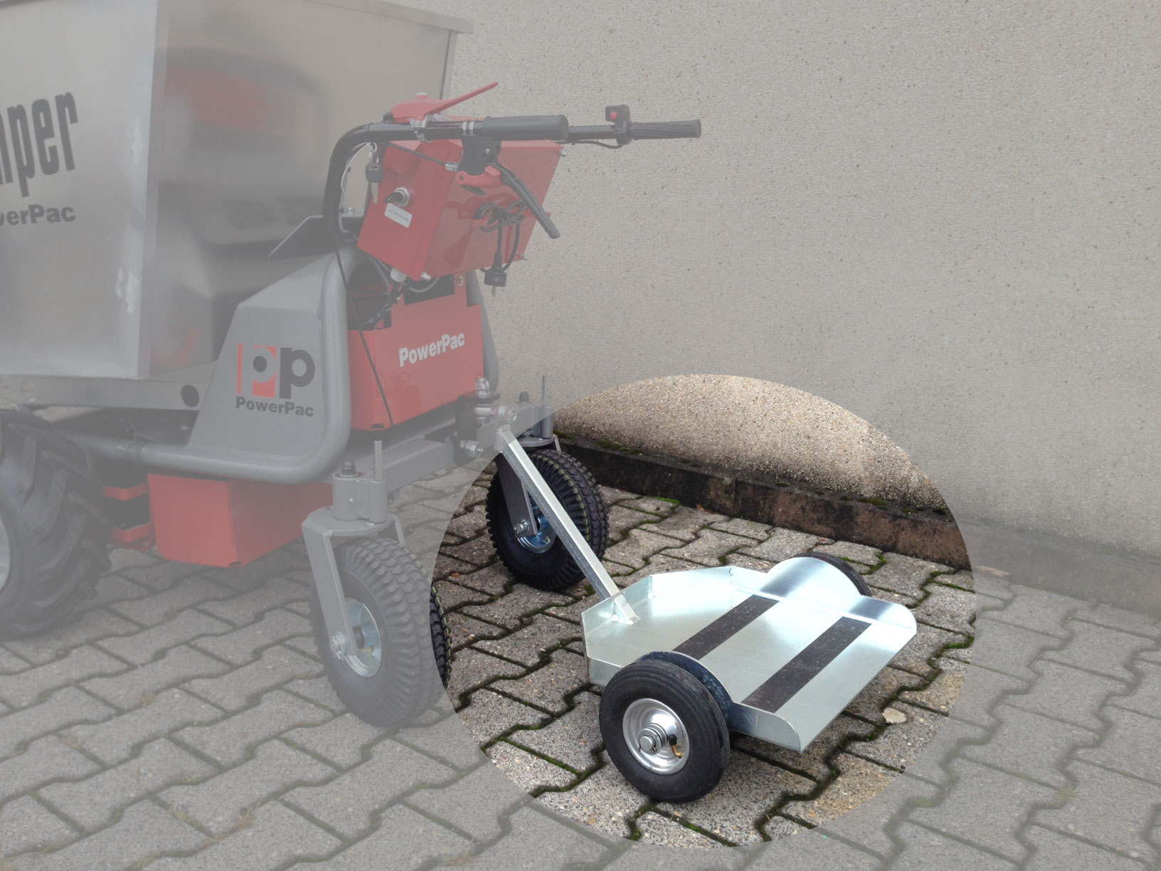 Powerpac Anhänge-Plattform zum Draufstellen für Multi-Dumper MCE400