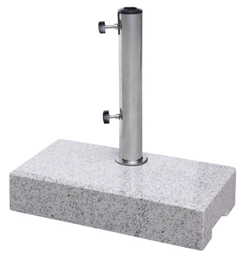Balkon Sonnenschirmständer Derby Granitsockel 25 kg bis Ø 48 mm