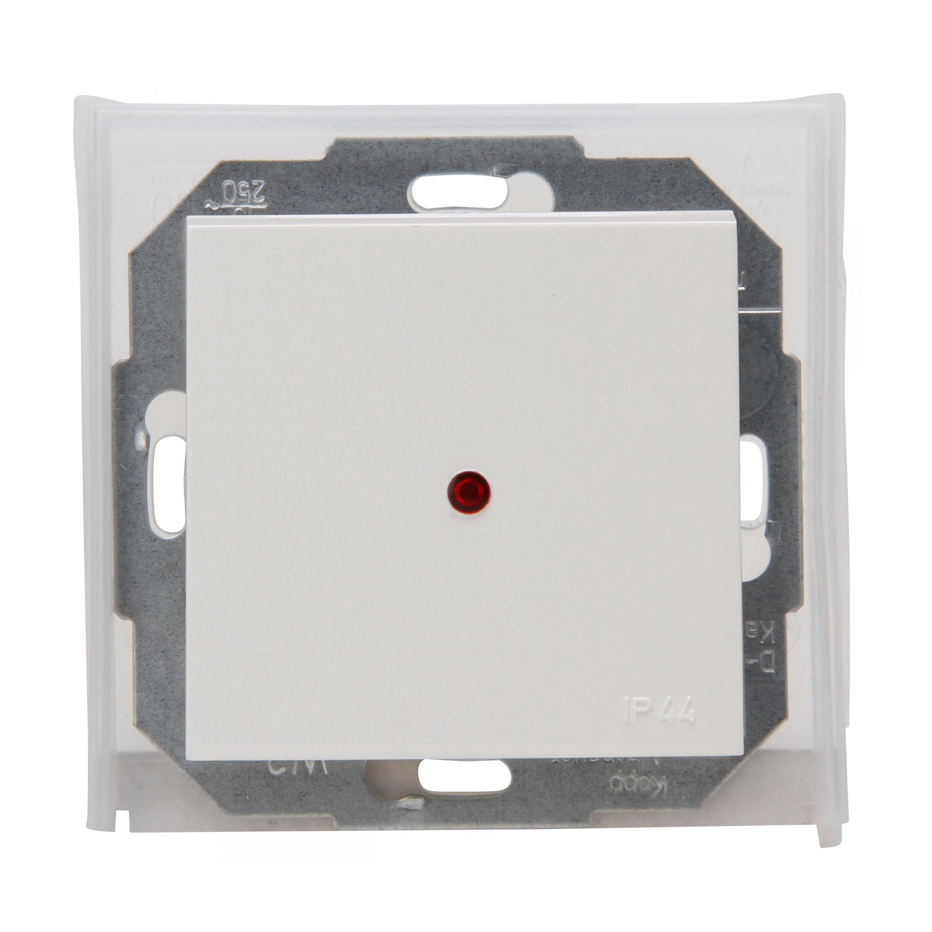 ATHENIS – Wechsel-/Kontrollschalter mit Federplatte reinweiß