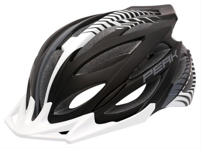Fahrradhelm Rock Machine Helm Peak schwarz-weiß Gr. M/L 58-61cm