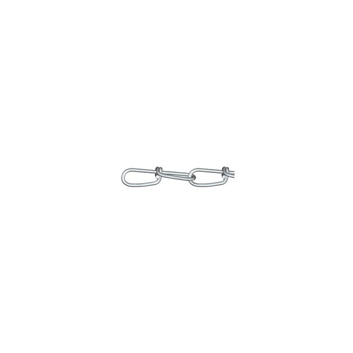 Knotenkette Nr. 16, 1,6 mm, DIN 5686, Stahl verzinkt, Meterware