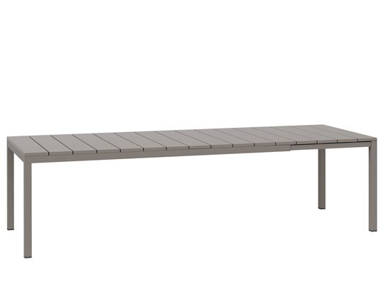 Nardi Gartentisch / Ausziehtisch Rio 210 Alu tortora 210/280x100cm