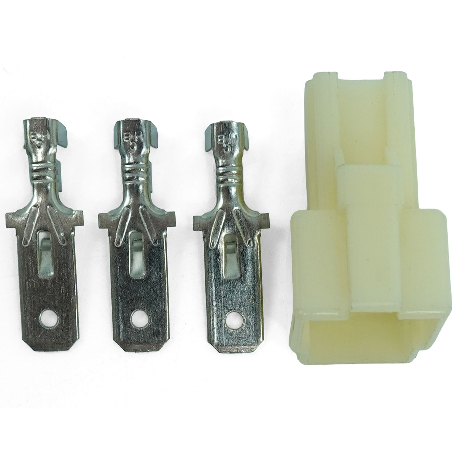 Rolektro Gehäuse Stecker, 3-polig, mit Flachstecker für City