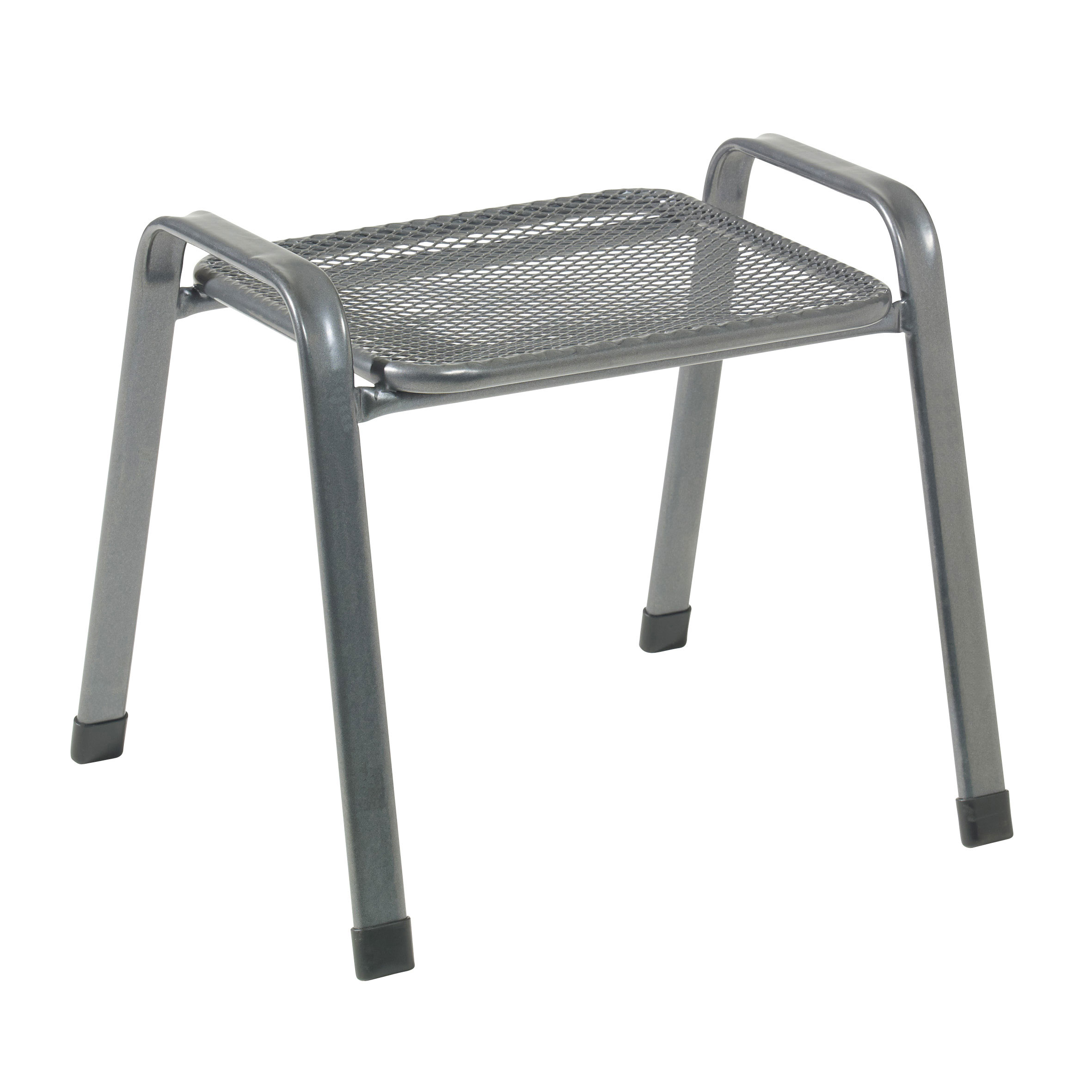 Gartenhocker stapelbar Toulouse greemotion Streckmetall eisengrau