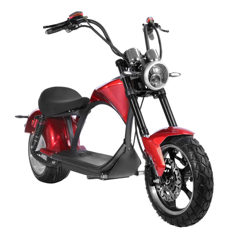 Elektroroller Chopper 45Kmh CP4-3.0 rot 30AH Batterie