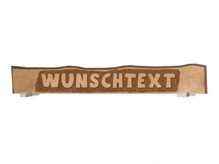 handgeschnitztes Massivholzschild mit individuelle