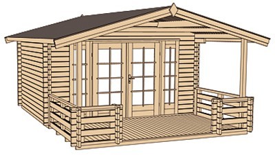 weka Weekendhaus 137 B Gr.2, 45 mm, VT, DT, DF