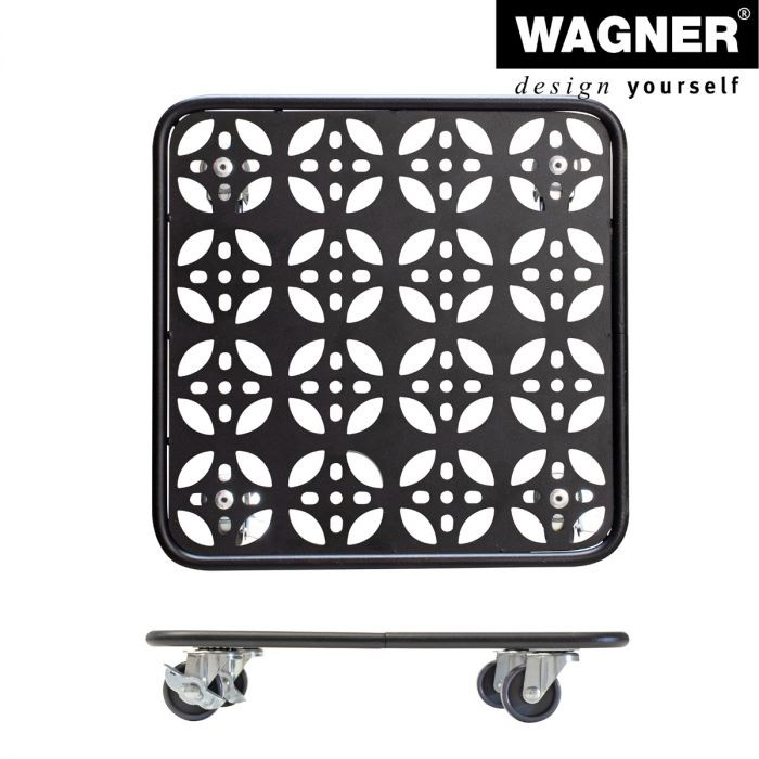 Multiroller Pflanzenroller schwarz 300x300 mm für 80 kg