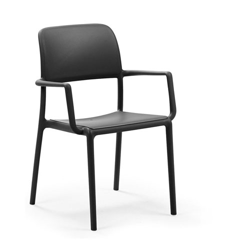 Nardi Gartensessel / Stapelsessel Riva Kunststoff anthrazit