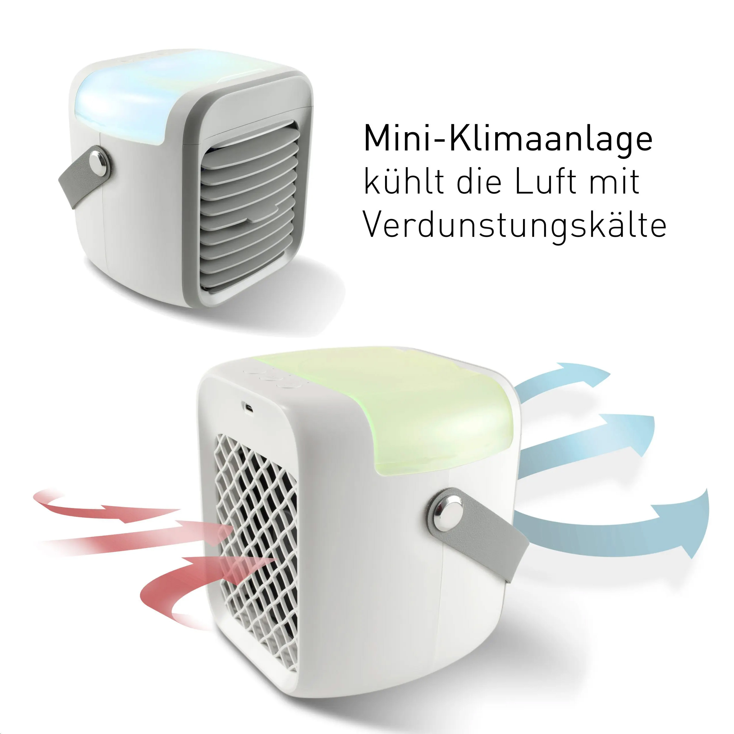 Mobiles Verdunstungs-Klimagerät LED RGB Beleuchtung