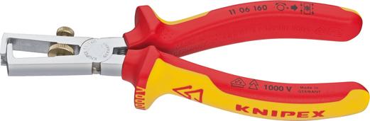 Abisolierzange VDE 160mm m.M.K.Griff Knipex