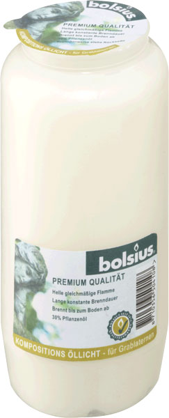 Bolsius Grablicht / Kompositionsöllicht Nr. 7 weiß