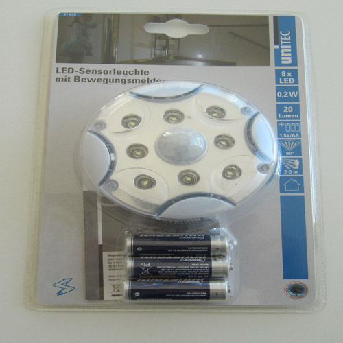 LED Sensorleuchte mit Bewegungsmelder