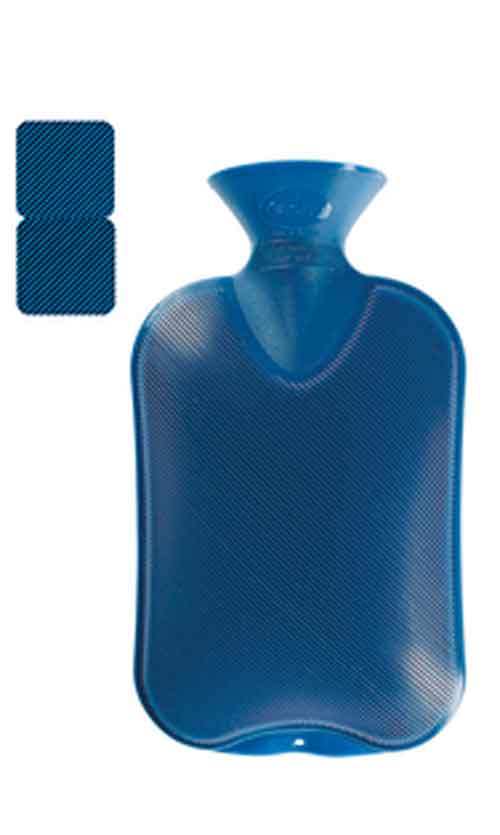 Wärmflasche Doppellamelle saphir 2Liter