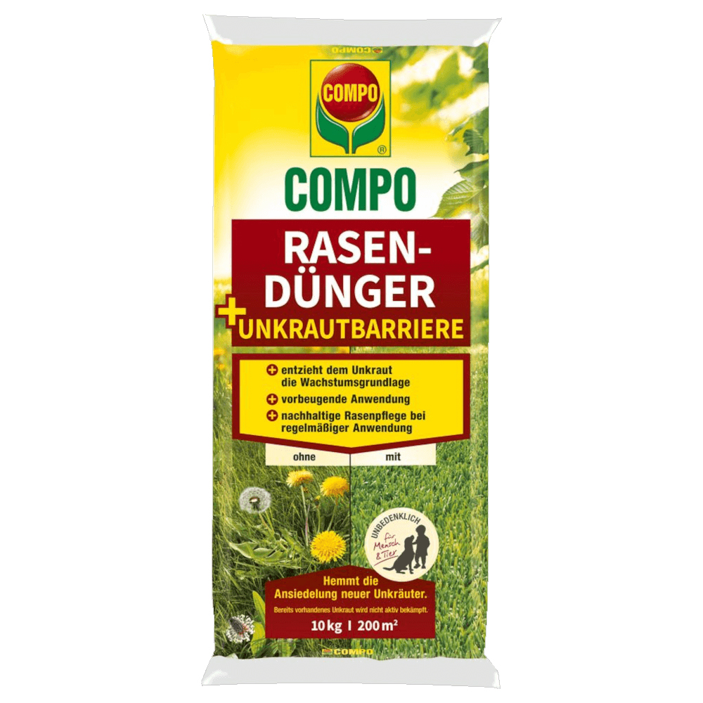 Compo Rasendünger + Unkrautbarriere 10kg