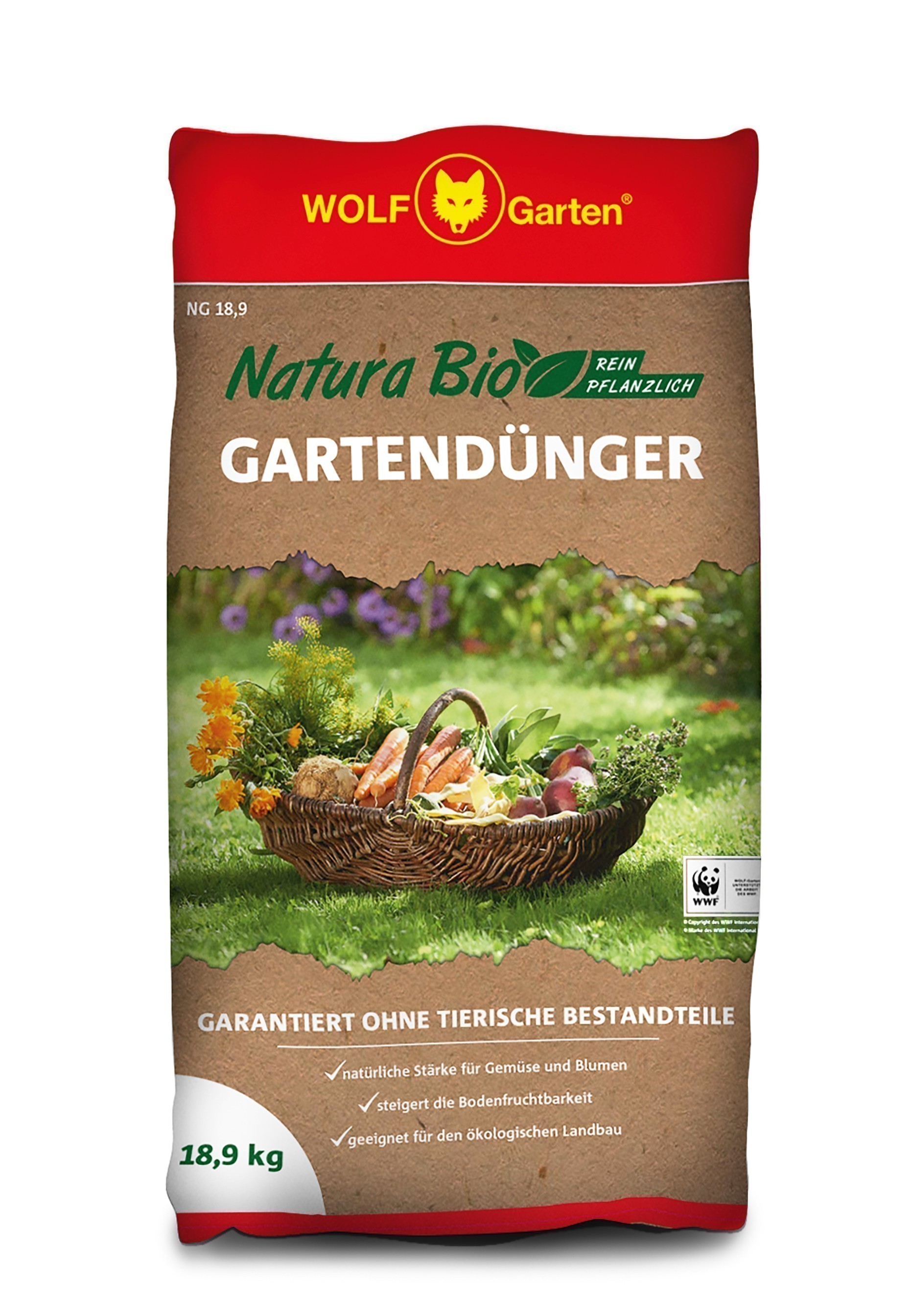 Wolf Garten Natura Bio Gartendünger NG 18,9 für 280 m²