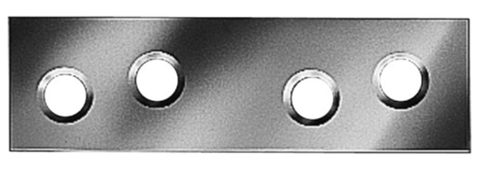 Verbindungsblech Alberts Edelstahl 100x15mm