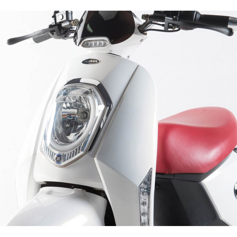 Elektroroller Elettrico 45Km h Li Akku weiss Bosch Motor