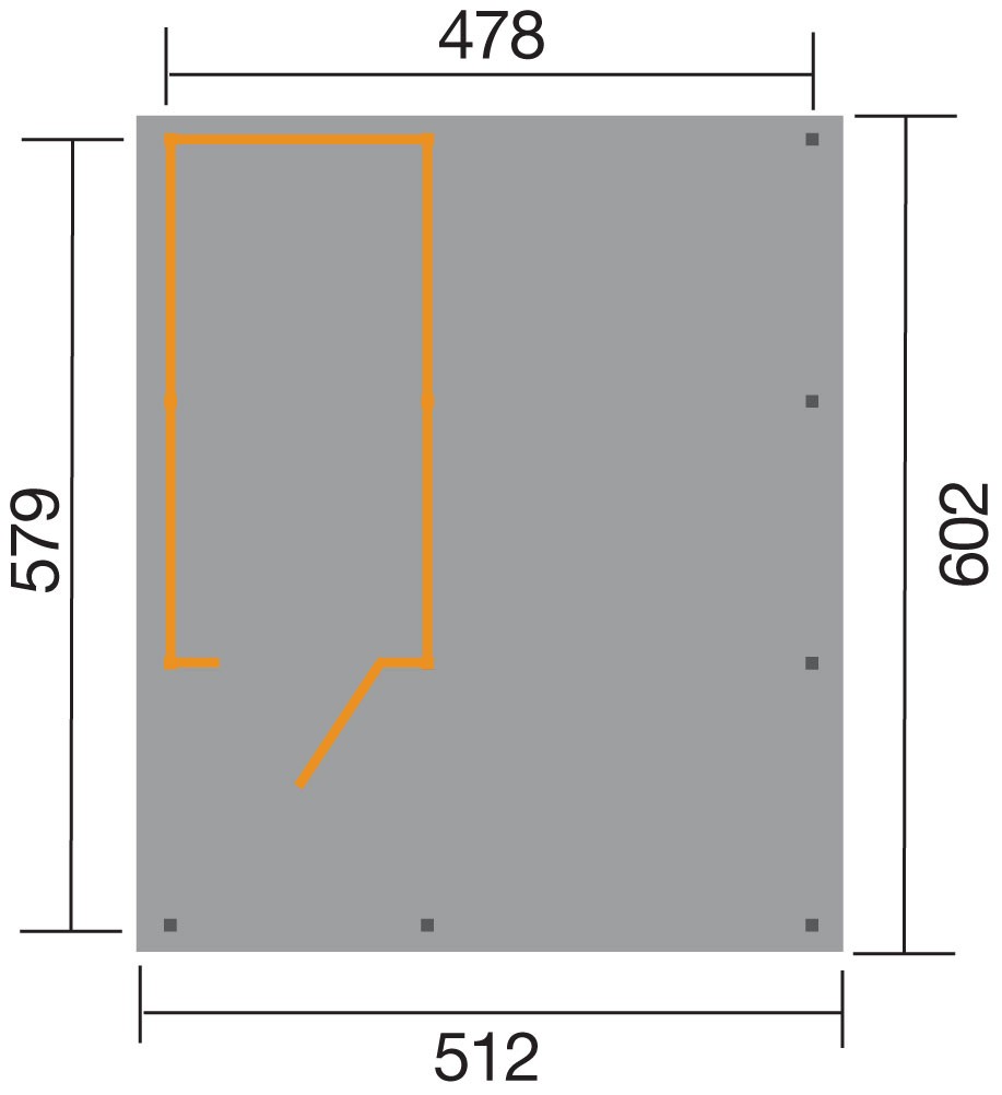 weka Carport 607 Gr.2, inkl. XL Geräteraum