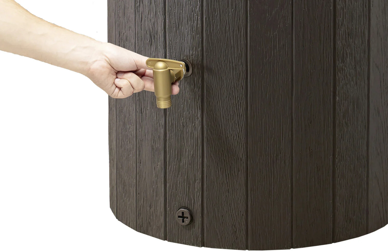 4rain MADERA Regenspeicher 400 L – Rustikales Design