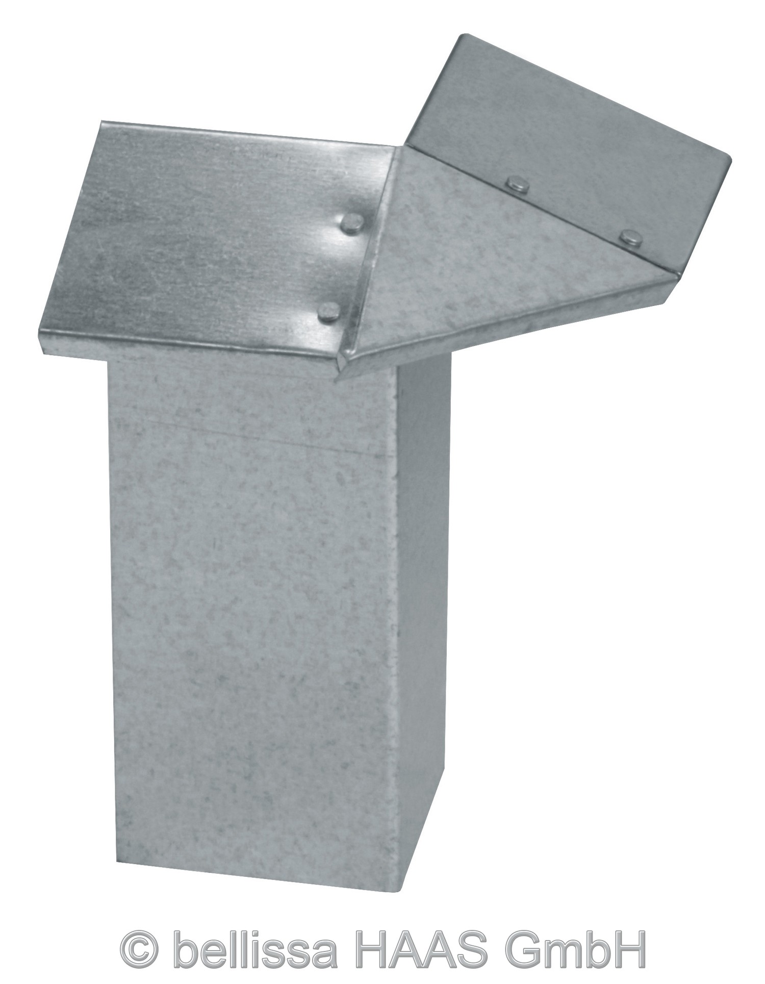 Eckteil für Schneckenblech bellissa 7x7x25cm