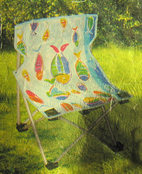 Kindercampingstuhl / Faltstuhl bunt mit Tragetasche