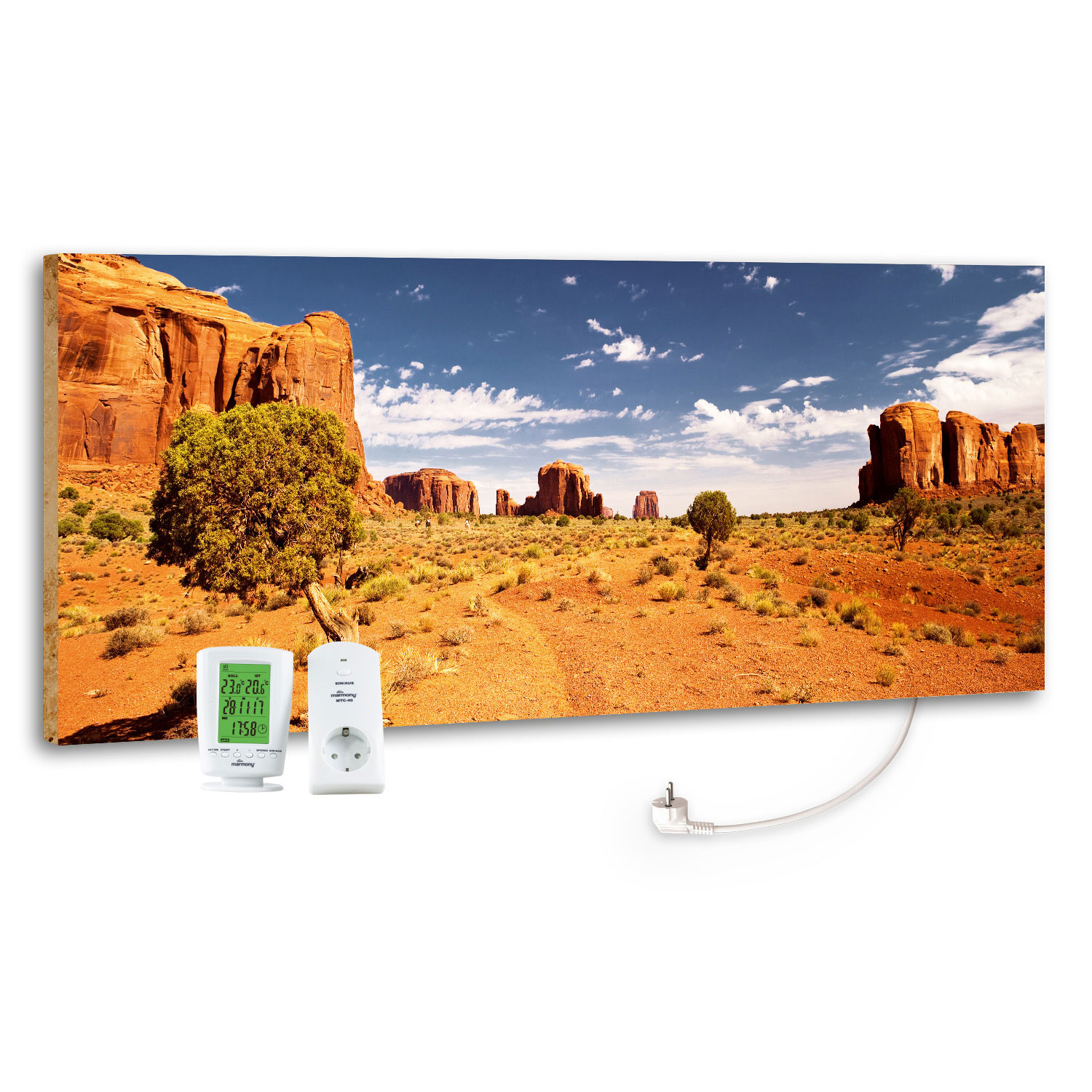 Marmony Infrarotheizung M800 PLUS Monument Valley + Thermostat 800W