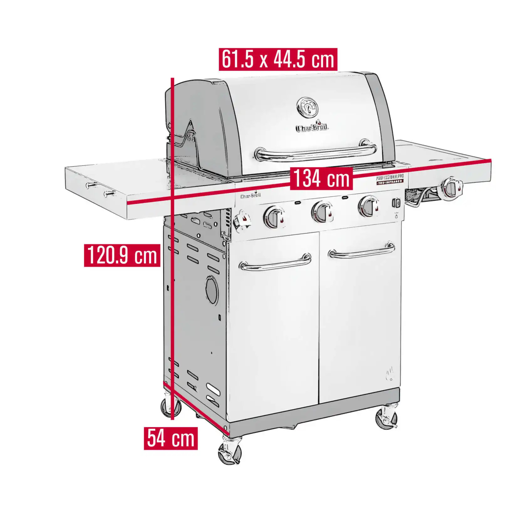 Char-Broil® Gasgrill PROFESSIONAL PRO S 3 TRU-Infrared™ 140923