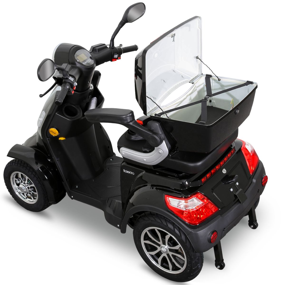 Seniorenmobil Elektromobil Elektroroller Rolektro Quad 25BG schwarz