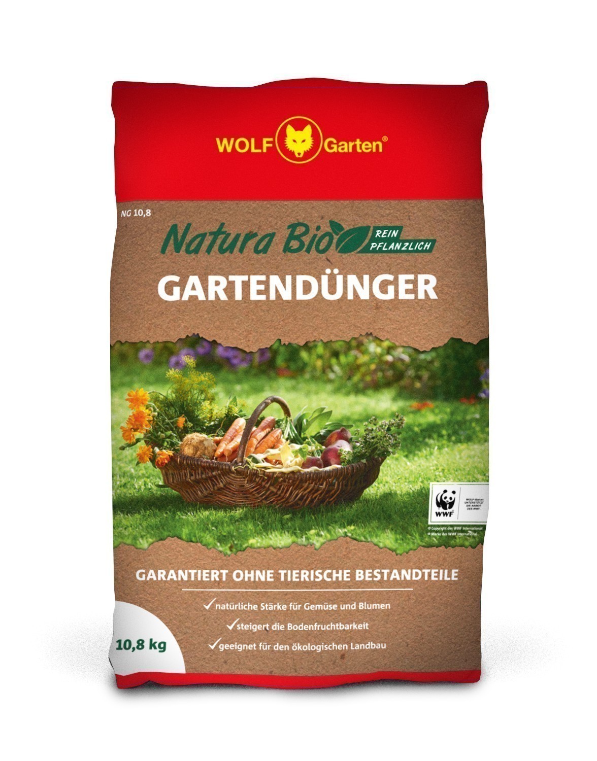 Wolf Garten Natura Bio Gartendünger NG 10,8 für 160 m²