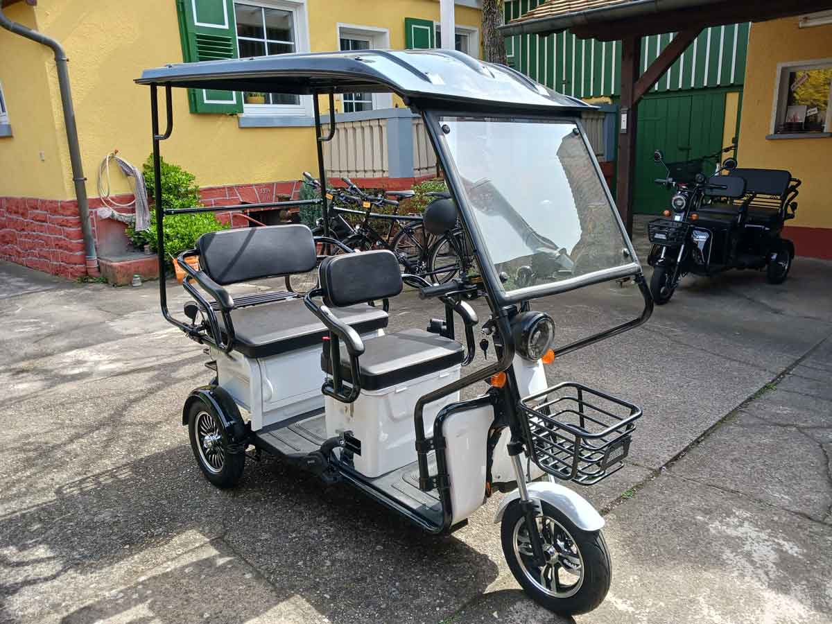 edi Cargo Muli Tourer Elektromobil Seniorenroller 2-3 Sitzer XL