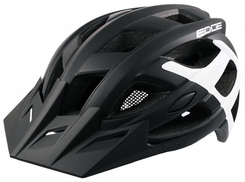 Fahrradhelm Rock Machine Helm Edge schwarz-weiß Gr. S/M 54-58cm