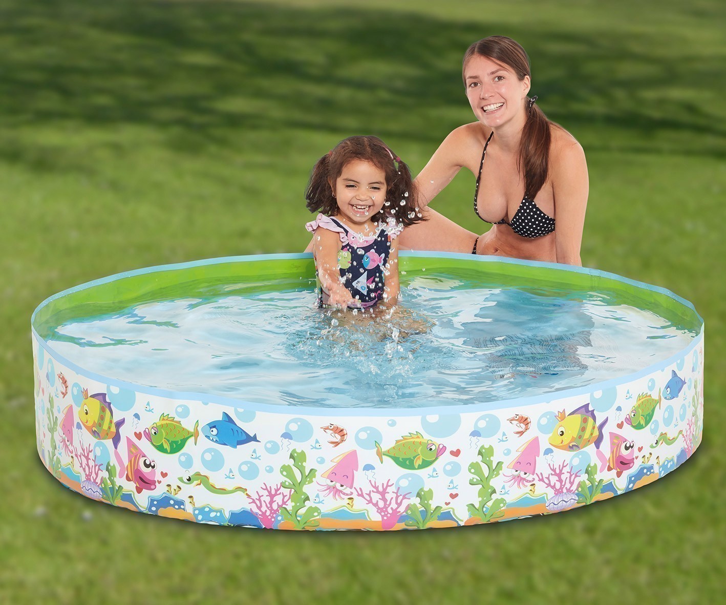 Planschbecken / Steilwand-Pool Ocean-Design Ø150cm Happy People 77727