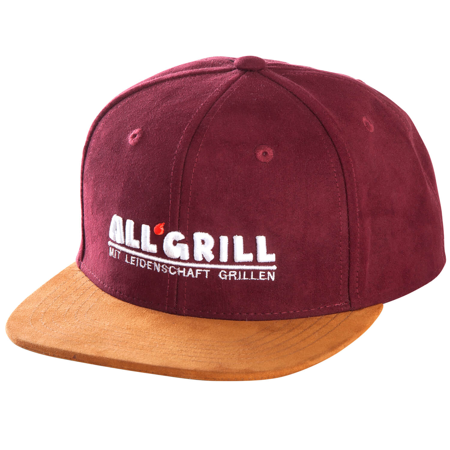 All'Grill® Kappe Snapback weinrot