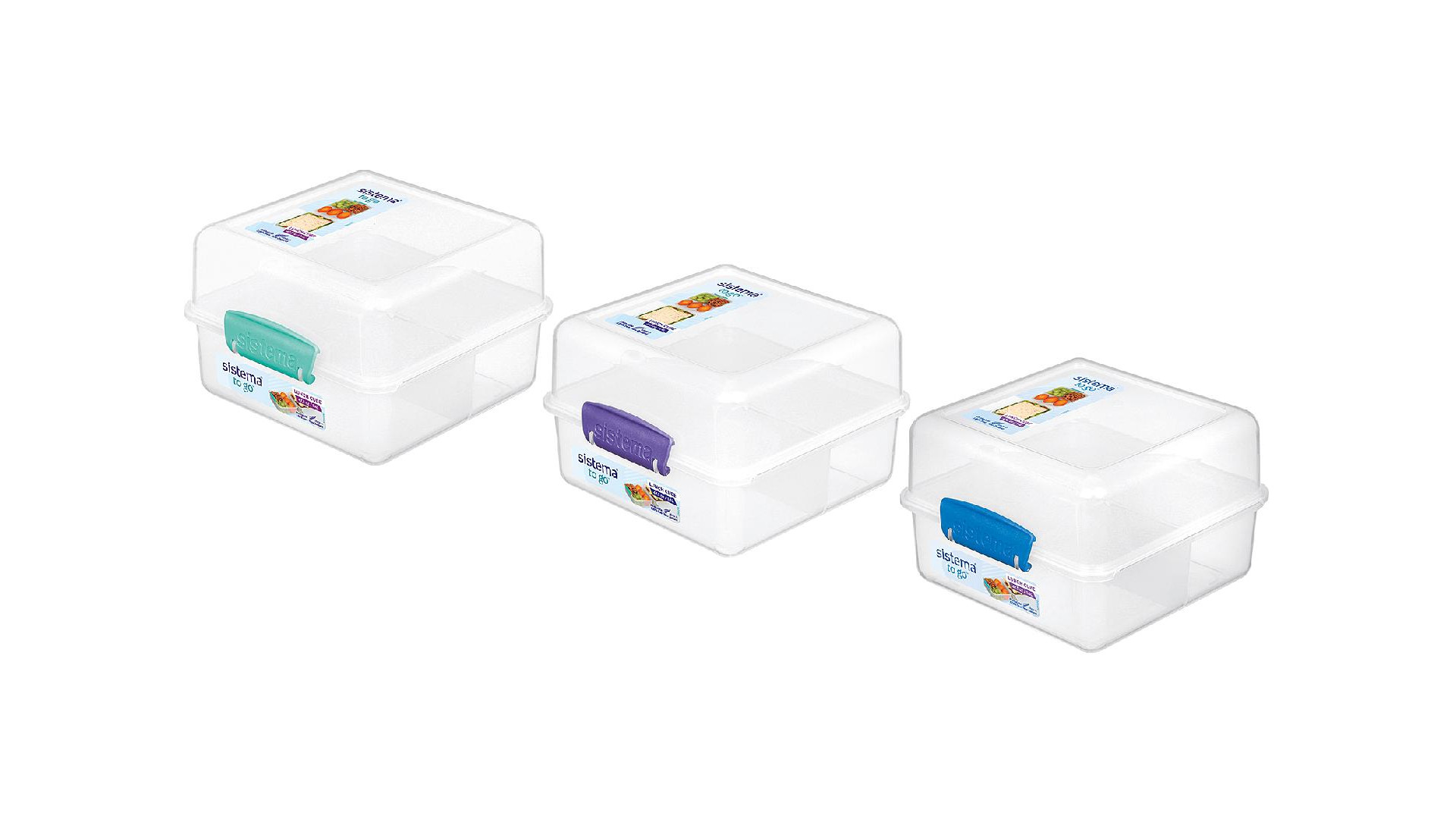 Sistema Lunchbox ToGo 1,4 L farblich sortiert