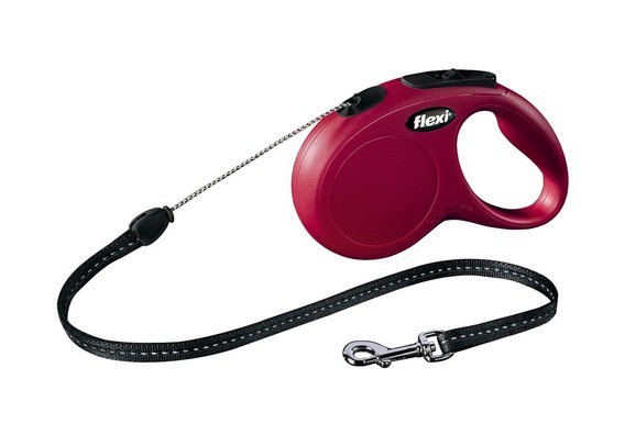 Hundeleine Flexi New CLASSIC Gr.M 5m bis 20kg rot
