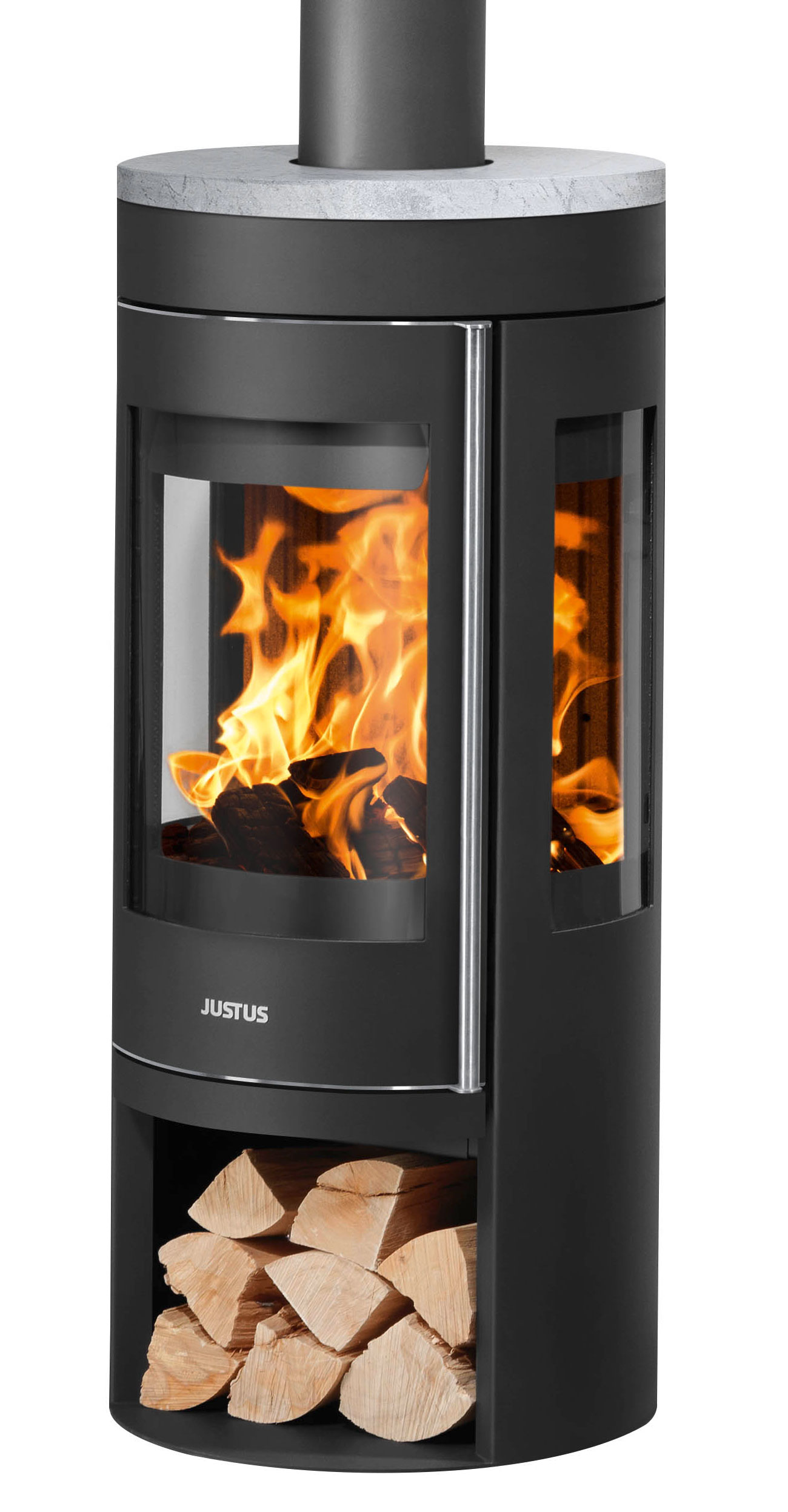 Kaminofen Justus Mino Trios 2.0 raumluftunabhängig Speckstein 5kW